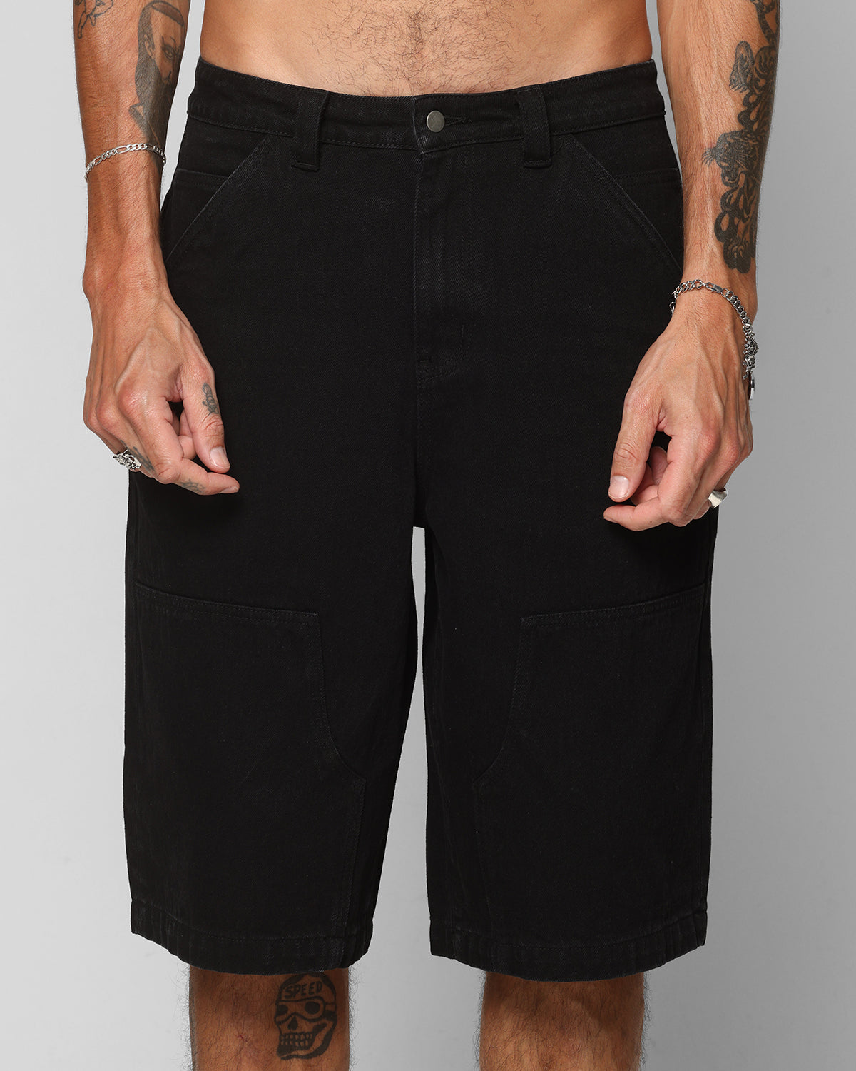 Ed Hardy Dragon Jorts Black | Culture Kings US