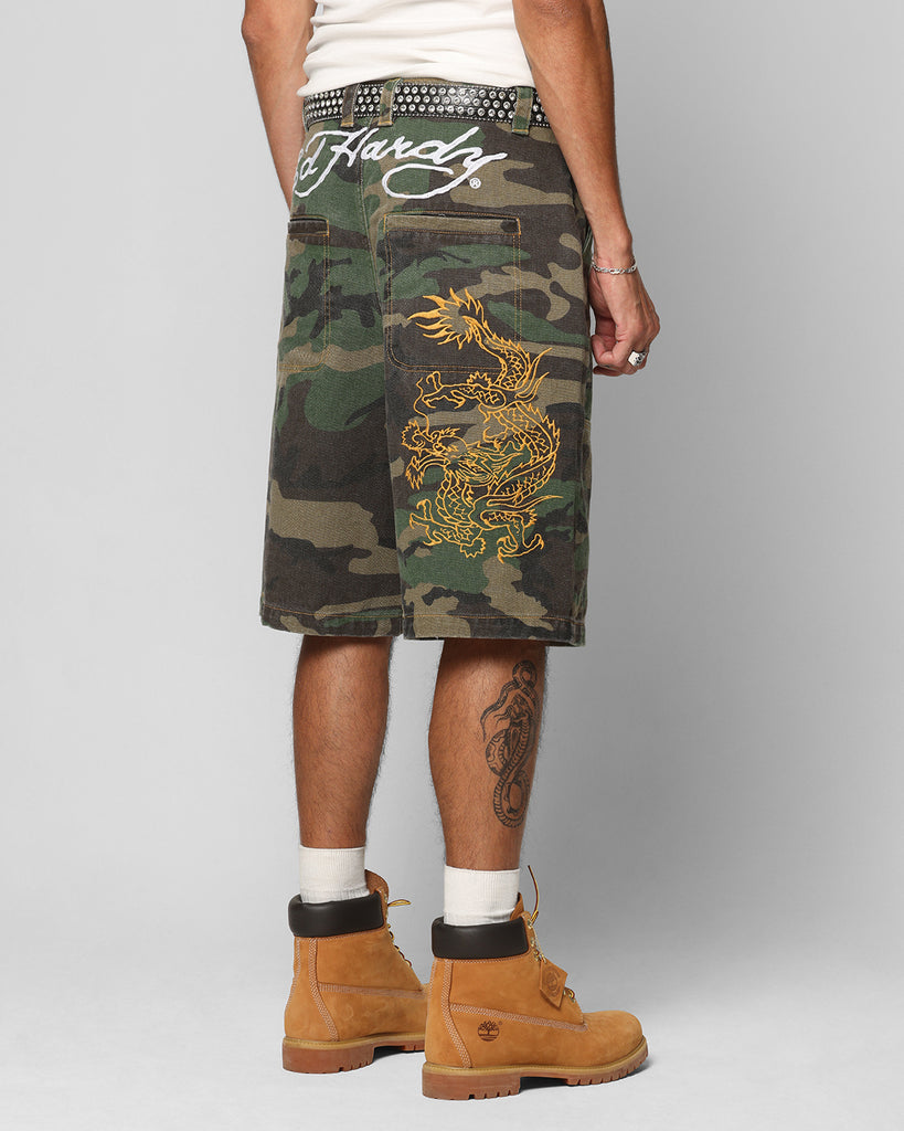 Ed Hardy Dragon Jorts Camo | Culture Kings US