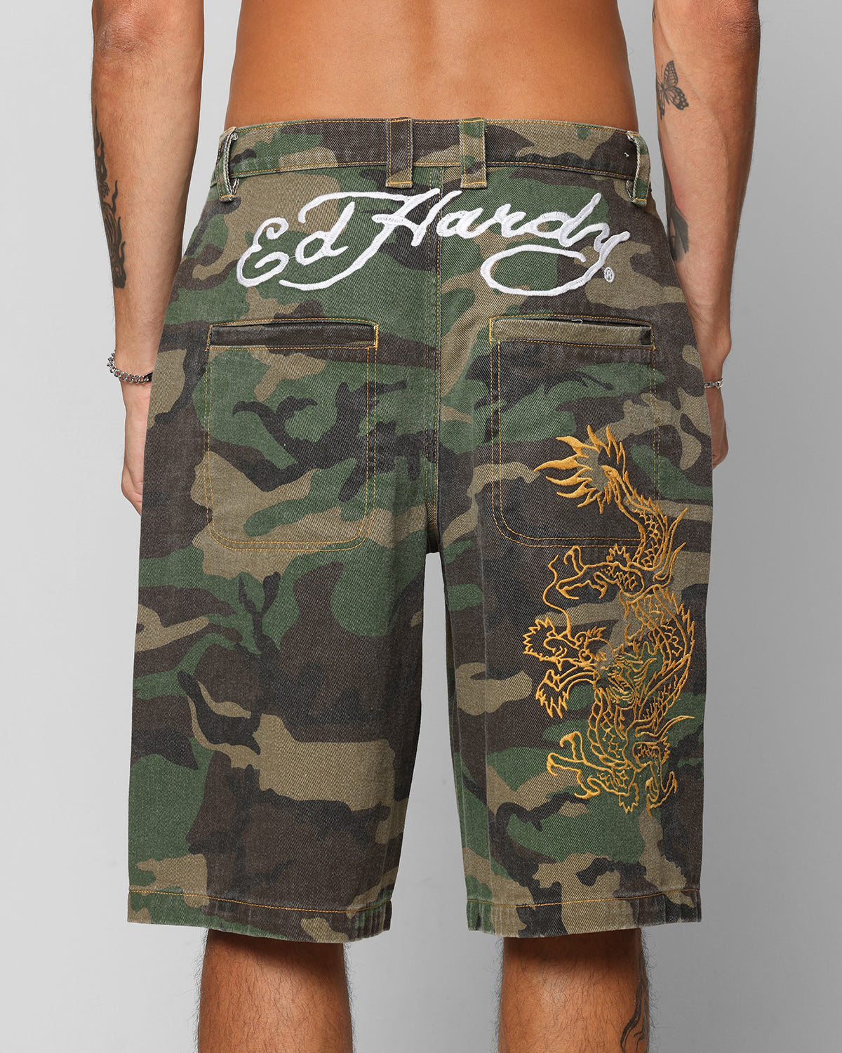 Ed Hardy Dragon Jorts Camo | Culture Kings US