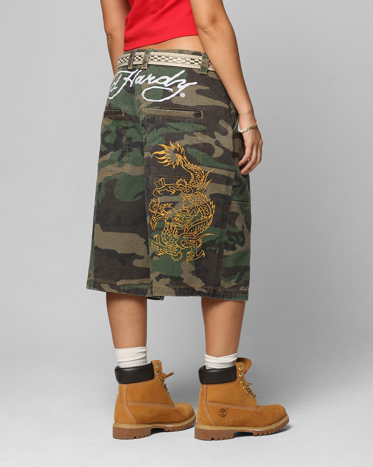 Ed Hardy Dragon Jorts Camo | Culture Kings US