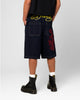Ed Hardy Dragon Jorts Indigo