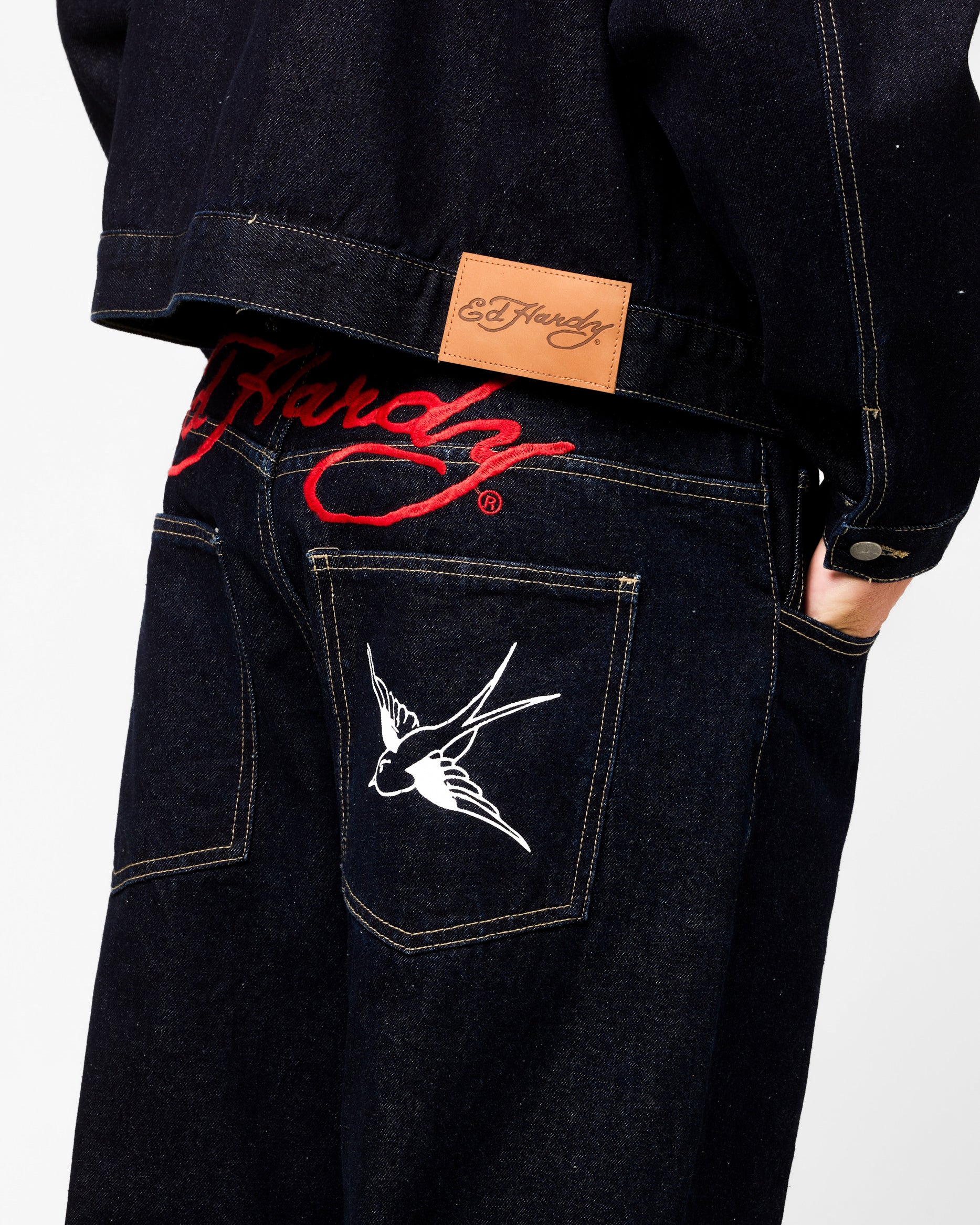 Ed Hardy Wide Leg Jeans Indigo Denim | Culture Kings US