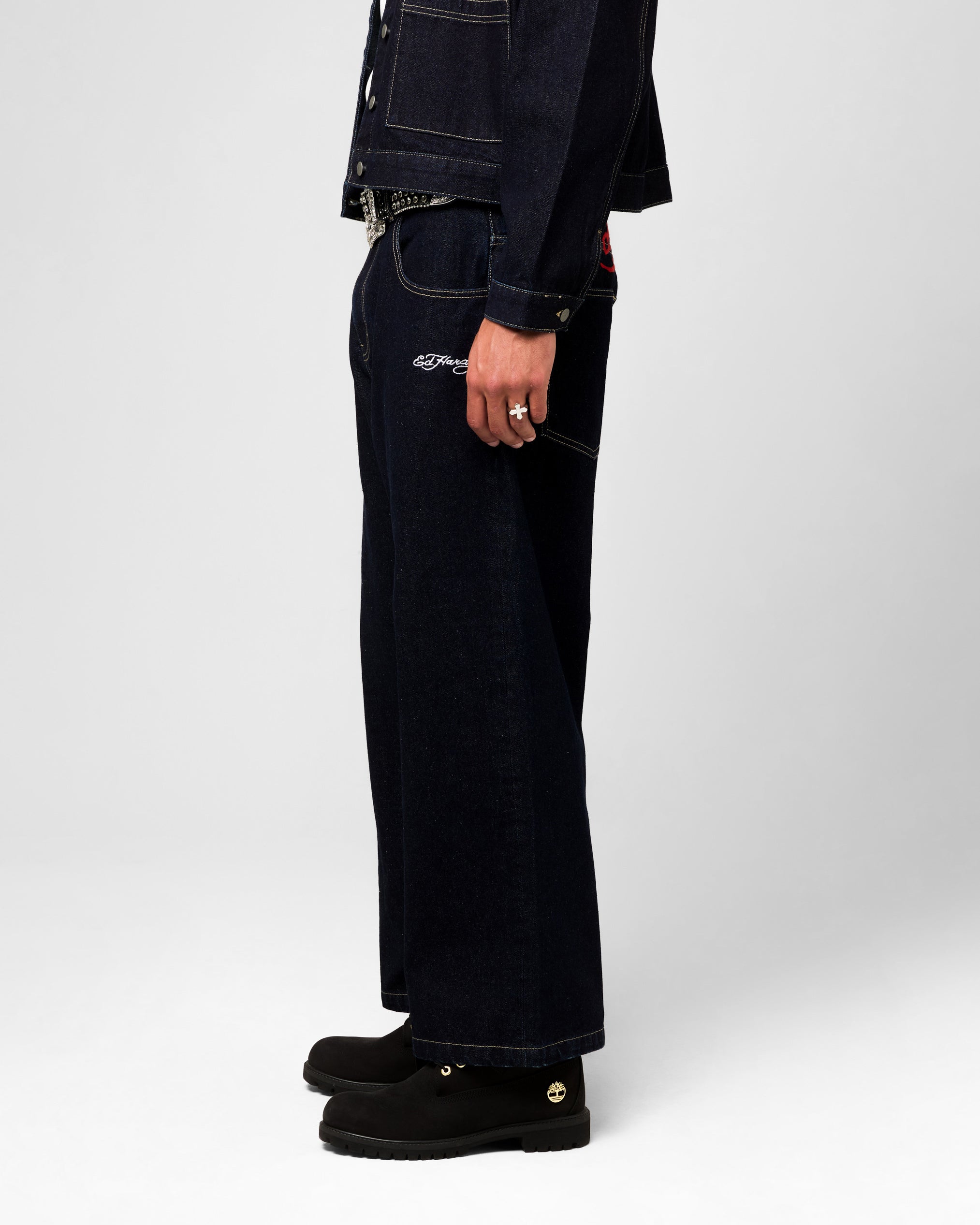 Ed Hardy Wide Leg Jeans Indigo Denim | Culture Kings US