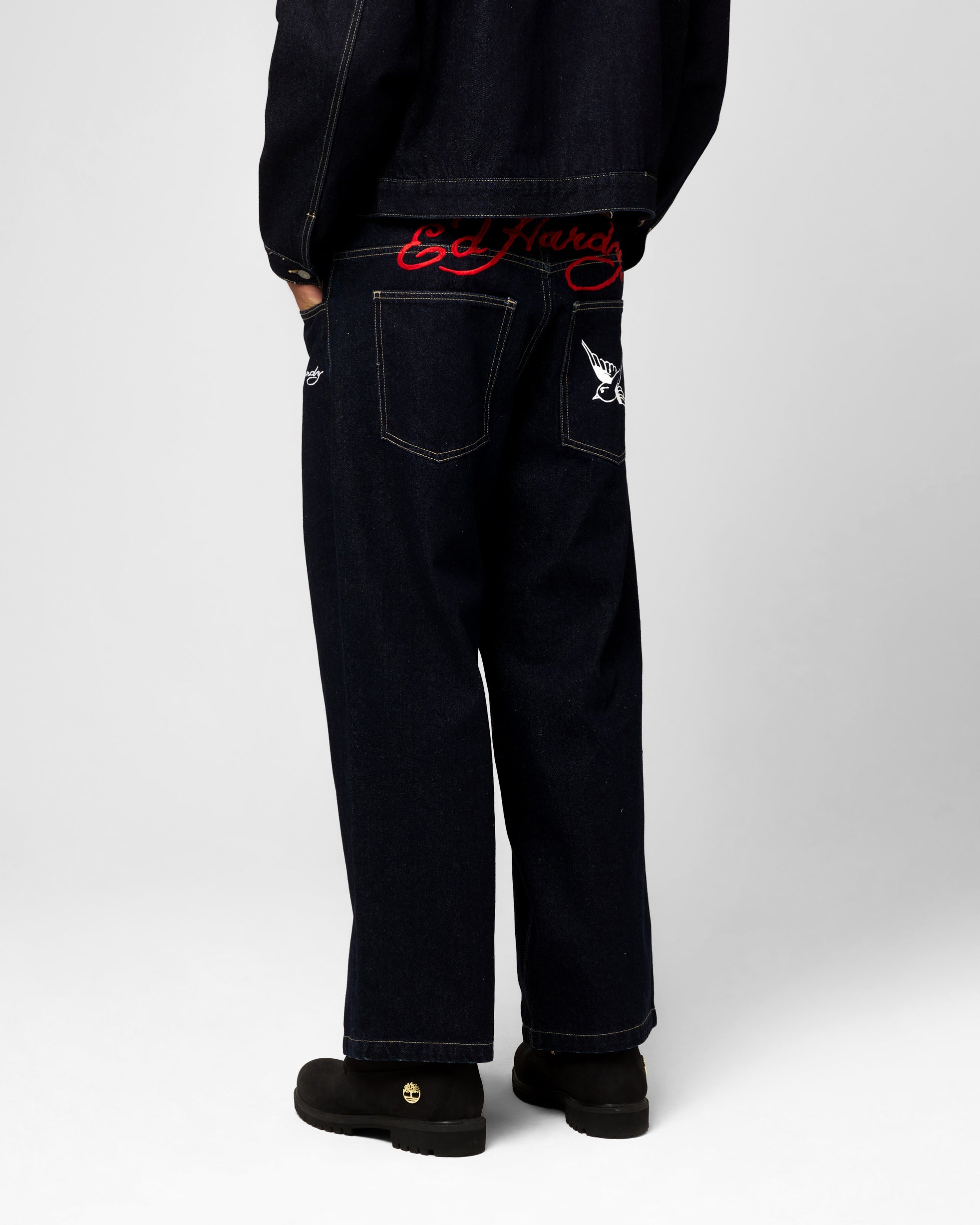 Ed Hardy Wide Leg Jeans Indigo Denim | Culture Kings US
