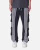 MNML Front Stripe Sweatpants Washed Black