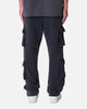 MNML Front Stripe Sweatpants Washed Black