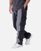 MNML Front Stripe Sweatpants Washed Black