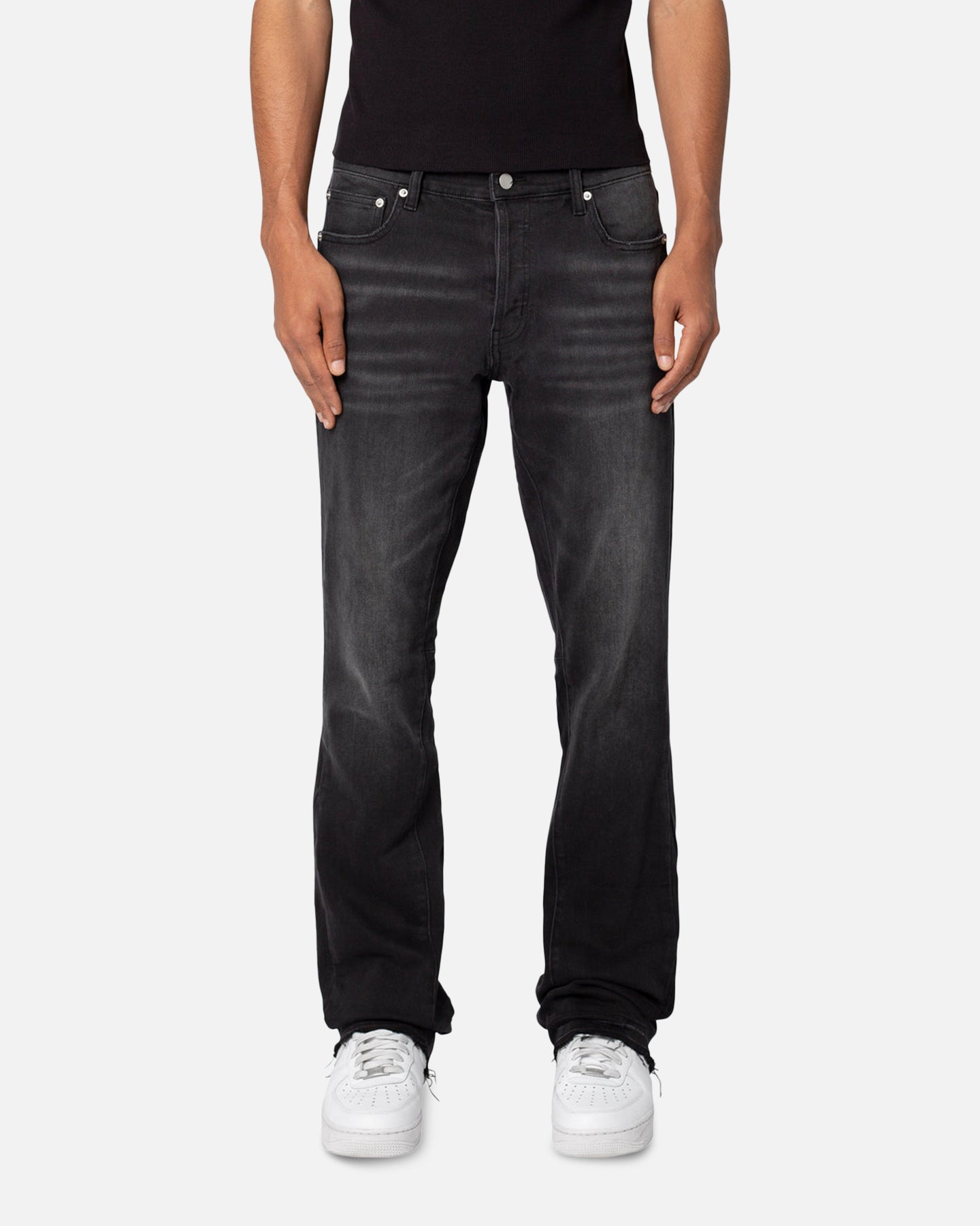 MNML M524 Slim Stacked Denim Jeans Washed Black | Culture Kings US