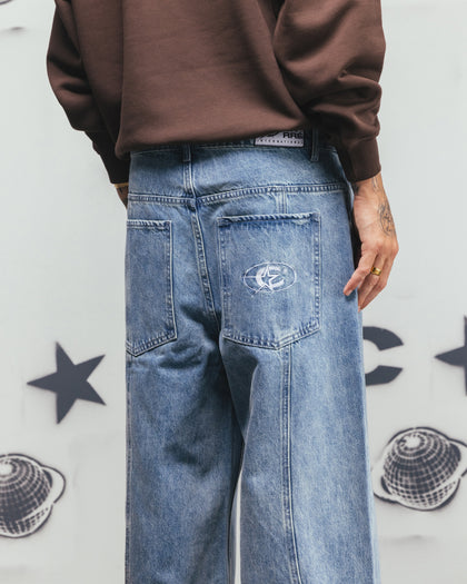 Carre Outlaw Baggy Jeans Light Blue Wash