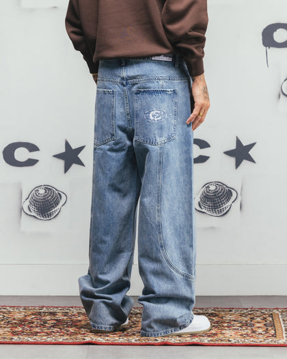 Carre Outlaw Baggy Jeans Light Blue Wash