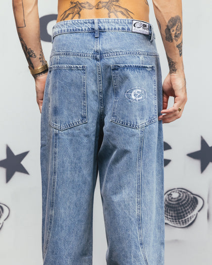 Carre Outlaw Baggy Jeans Light Blue Wash