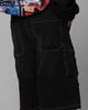 Loiter Collateral Cargo Shorts Black Wash