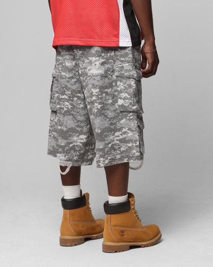 Loiter Collateral Cargo Shorts Snow Camo