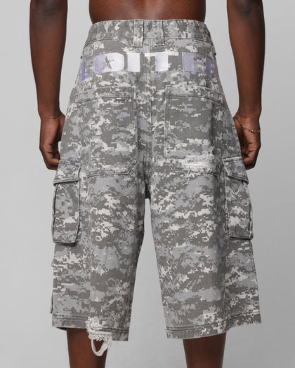 Loiter Collateral Cargo Shorts Snow Camo