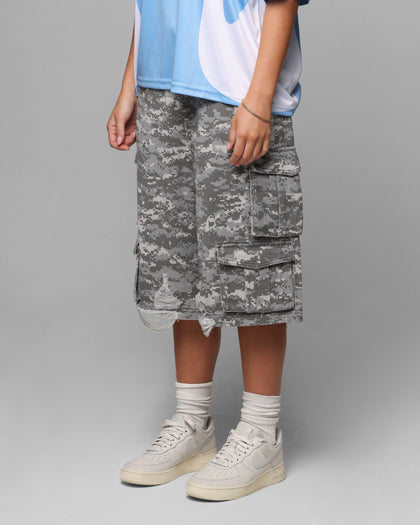 Loiter Collateral Cargo Shorts Snow Camo