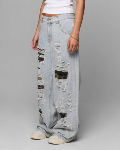Loiter Collateral Distressed Jeans Denim Camo