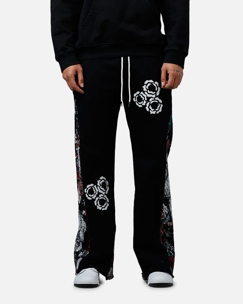 Soul By Ame Flower Pants Black