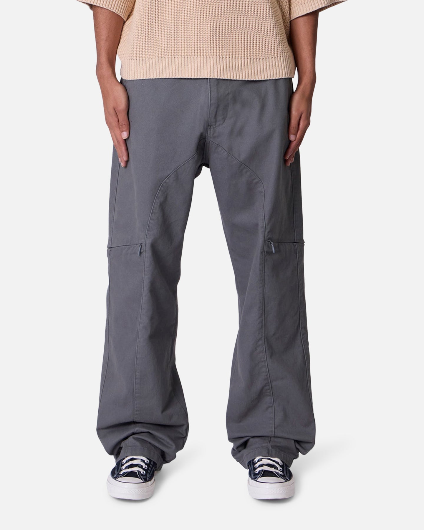MNML Secret Zipper Cargo Pants Grey | Culture Kings US