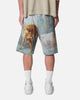MNML Sheep Hounded Denim Shorts Multi