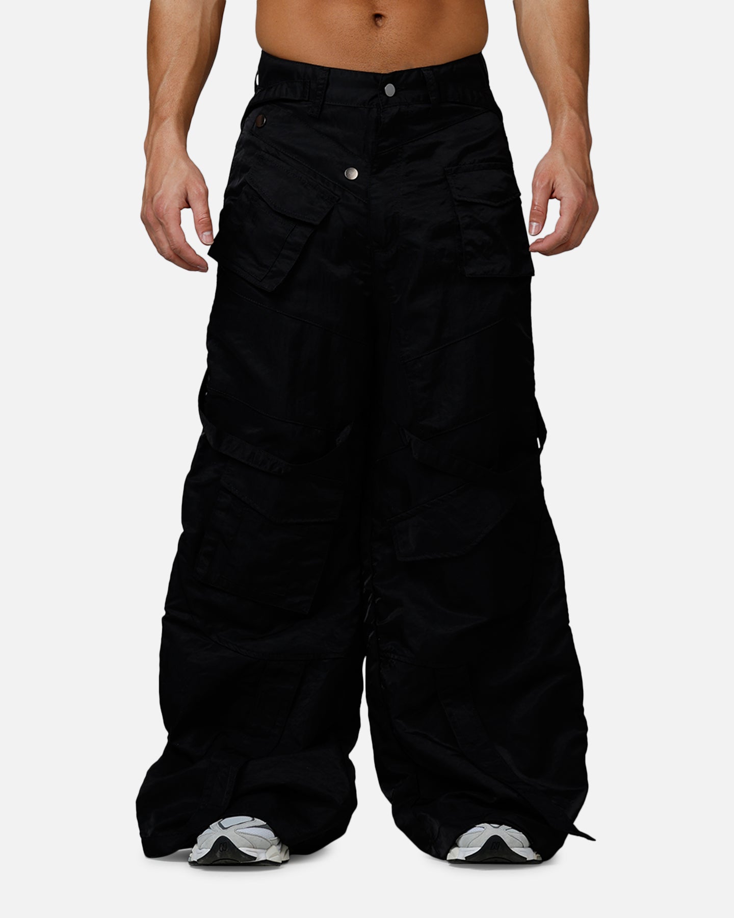 【✨新品タグ付き✨】mnml◎RAVE DOUBLE CARGO PANTS 黒 Black Double Cargo Rave Pants | mnml