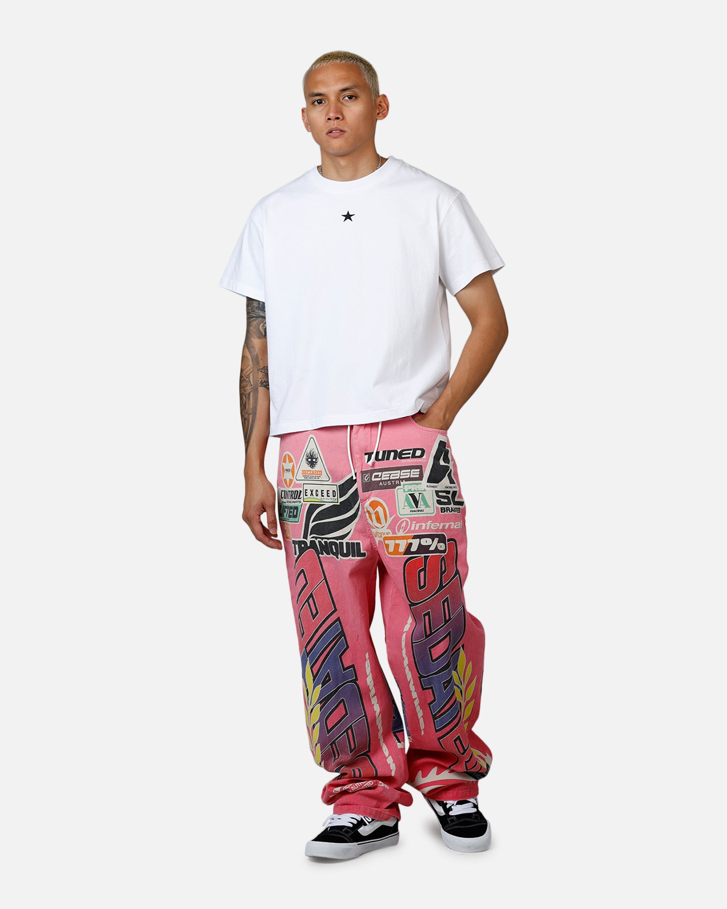 MNML Ultra Baggy Sedated MX Pant Pink | Culture Kings US
