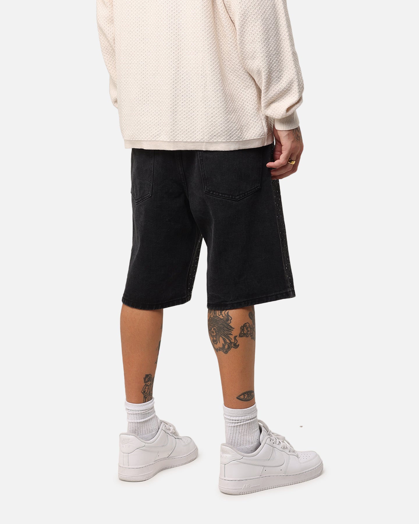 XXIII Diamond Buckle Back Jorts Black | Culture Kings US