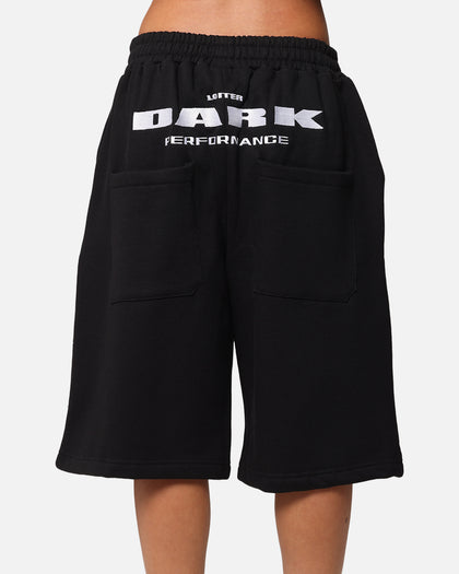 Loiter Dark Performance Fleece Shorts Black