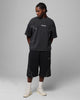 Loiter Dark Performance Fleece Shorts Washed Charcoal
