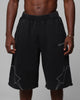 Loiter Dark Performance Fleece Shorts Washed Charcoal