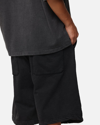Loiter Dark Performance Fleece Shorts Washed Charcoal