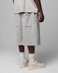 Loiter Dark Performance Fleece Shorts Grey