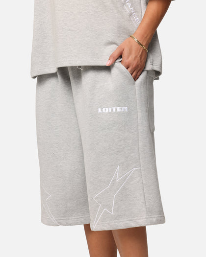 Loiter Dark Performance Fleece Shorts Grey