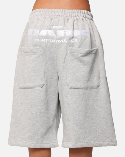 Loiter Dark Performance Fleece Shorts Grey