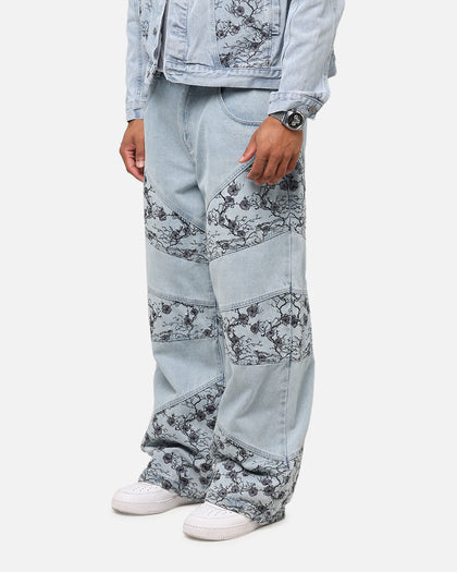 Saint Morta Amplus Poison Ivy Panel Jeans Mid Blue