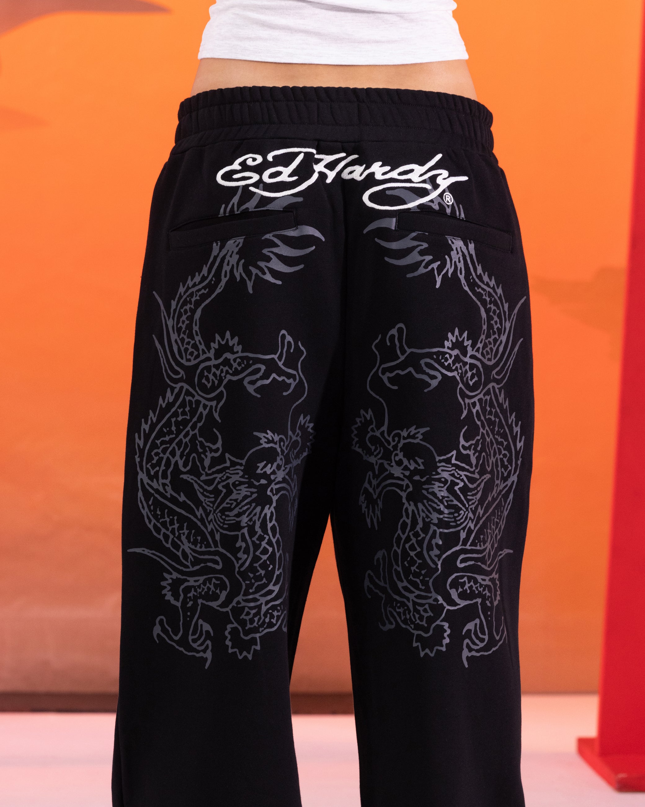 Ed Hardy Dragon Trackpants Black | Culture Kings US