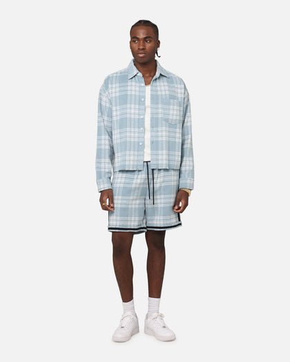 plaid dress shorts Editor High Waisted Plaid Tailored Shorts