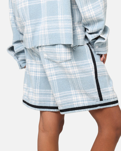 XXIII Plaid Ball Shorts Blue