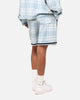 XXIII Plaid Ball Shorts Blue