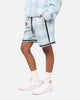 XXIII Plaid Ball Shorts Blue