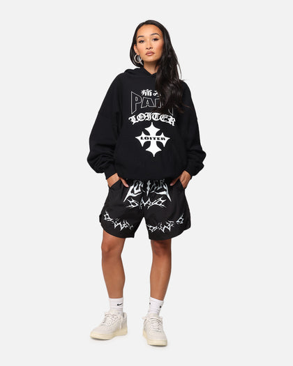 Loiter Stacked Metal Walk Shorts Black