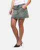 Ed Hardy Women's Flora Denim Mini Skirt Dirty Blue