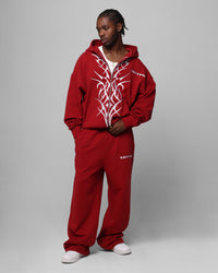 Loiter Blood Born Track Pants Burgandy