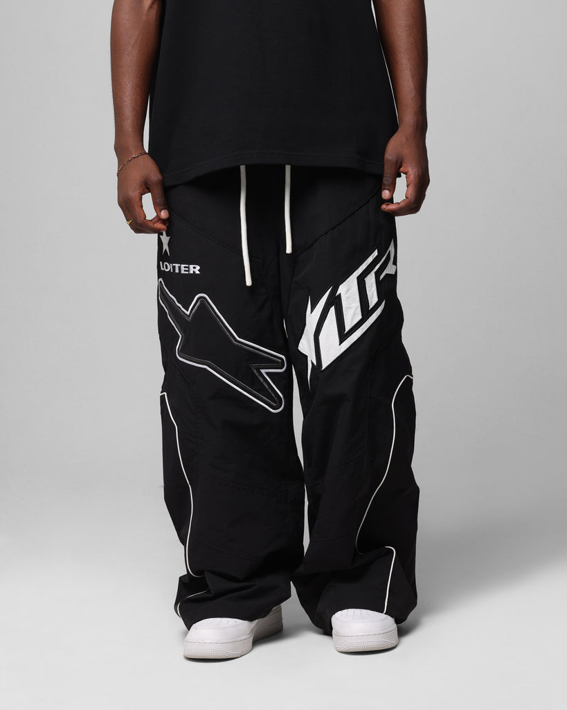 Loiter Motocross Parachute Pants Black | Culture Kings US