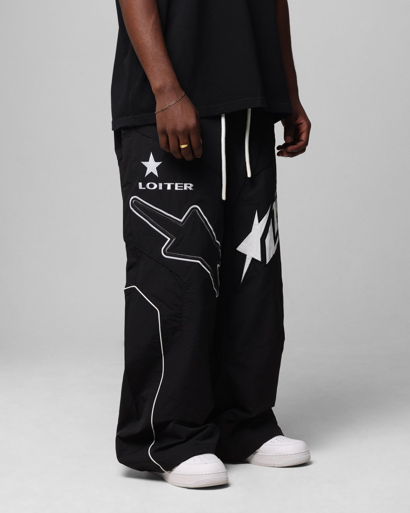 Loiter Motocross Parachute Pants Black | Culture Kings US