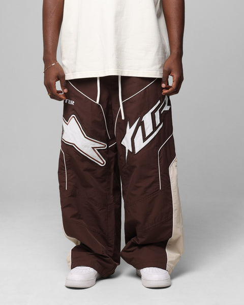 Loiter Motocross Parachute Pants Brown | Culture Kings US