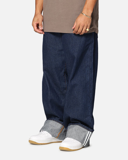 Saint Morta Amplus Selvedge Cuffed Jeans Indigo/Tan