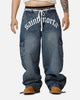 Saint Morta Gothic Denim Cargo Pants Dirty Denim