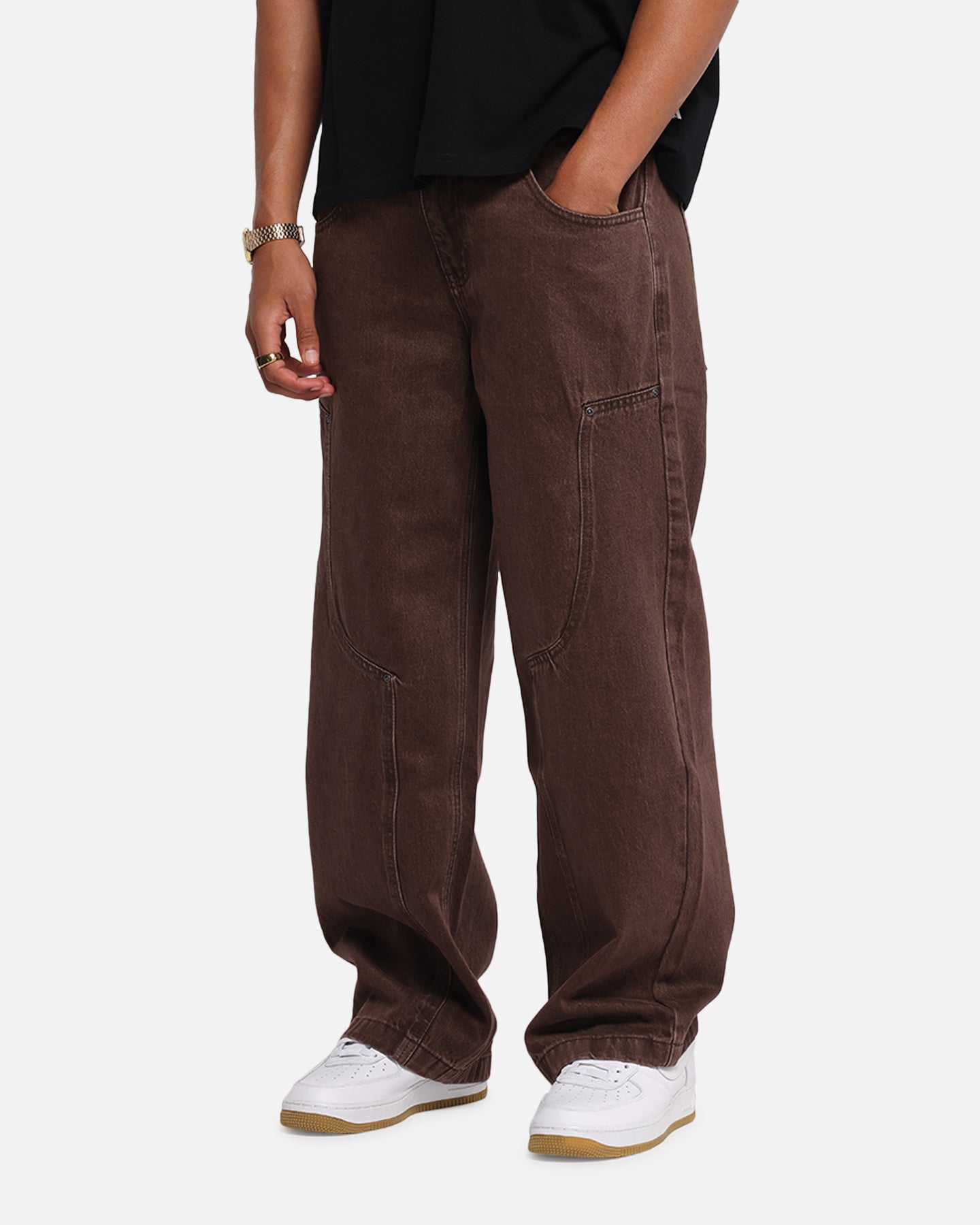 Carre Weathergear Carpenter Jeans Brown | Culture Kings US