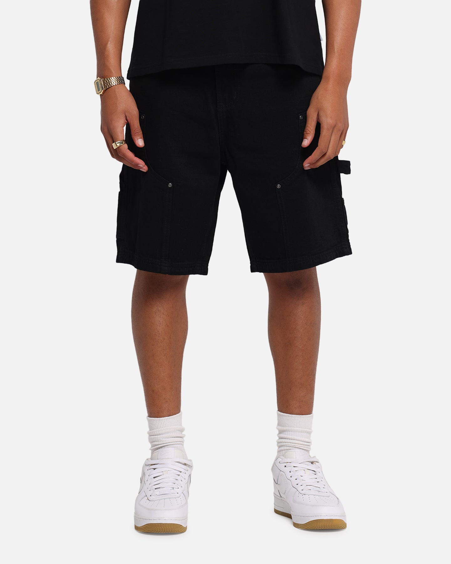 Carre Weatherwear Carpenter Jorts Black | Culture Kings US