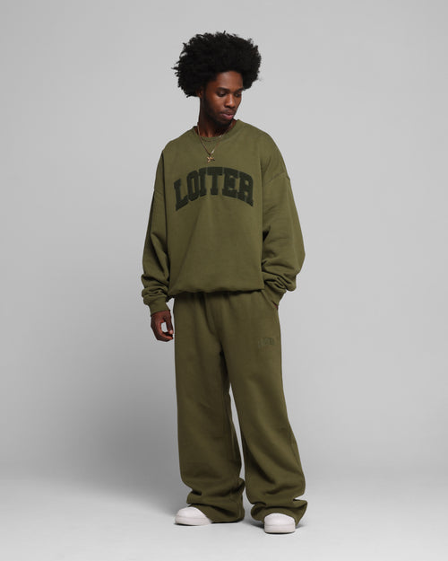 Loiter Arch Premium Sweat Pants Khaki